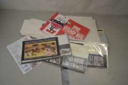 Box file containing a qty of stamps etc