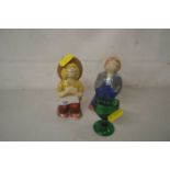 Wade figure of a girl made for RHM Foods together with one other and a glass eye bath