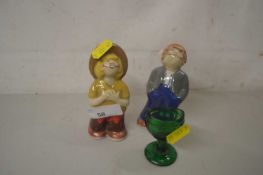 Wade figure of a girl made for RHM Foods together with one other and a glass eye bath
