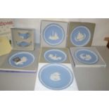 Qty of Wedgewood including blue Jasper cup and saucer in original box and Wedgewood collectors