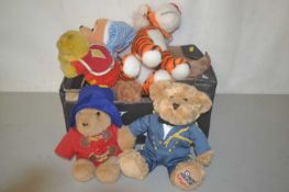 Bag of soft toys, teddies etc