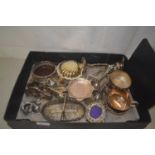 Qty of silver plated wares, vases, serving dishes, bowls etc