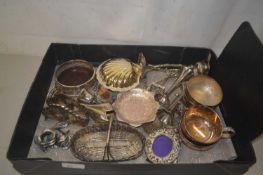 Qty of silver plated wares, vases, serving dishes, bowls etc