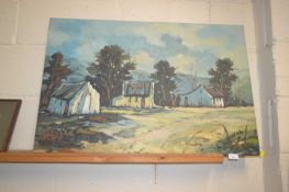 Oil painting signed R Scott