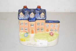 A Staffordshire reproduction figure of Stanfield Hall