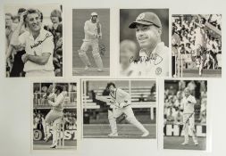The Ashes. England v Australia 1975-1990s. Thirty original mono and colour press photographs of