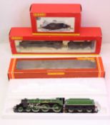 Three Hornby 00-gauge locos to include an A4 in BR lined green late crest running number 60029