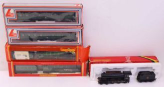 Four 00 gauge locos, to include a Lima two-car Class 101 DMU, a B17 in LNER lined green running