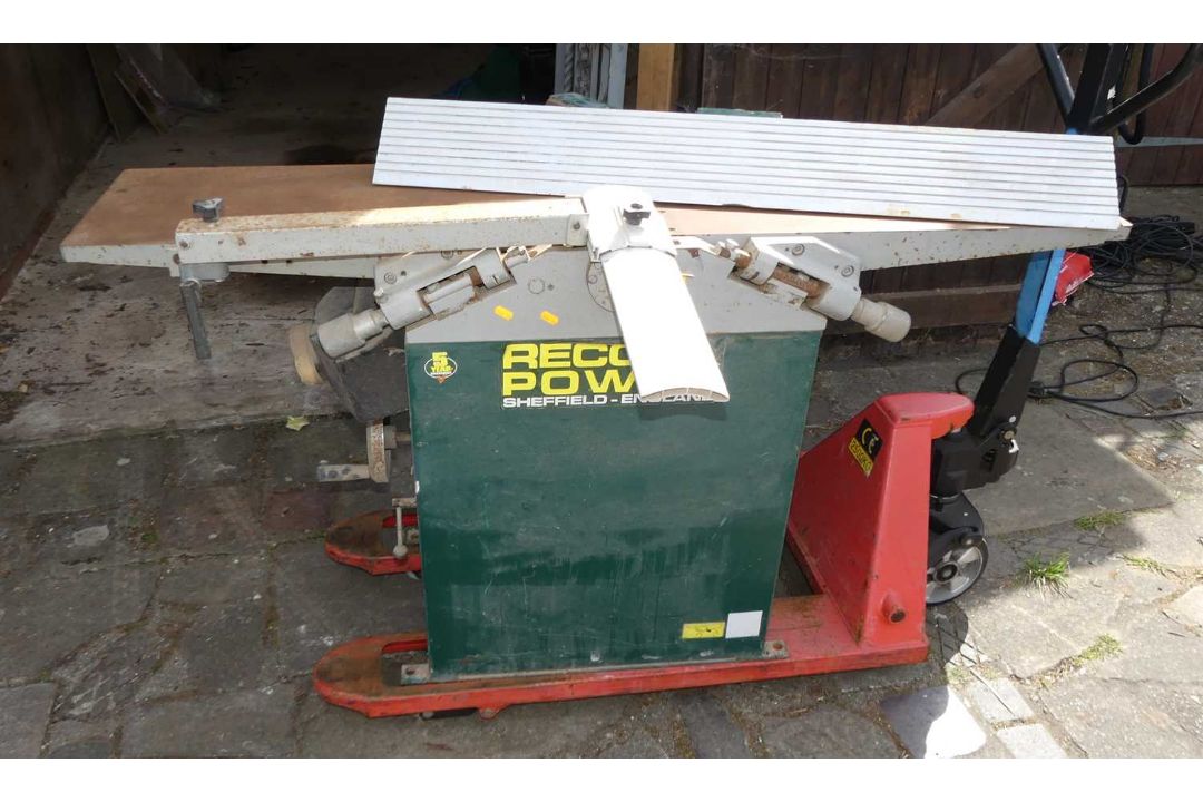 A Record Power single phase planer thicknesser - Image 1 of 3