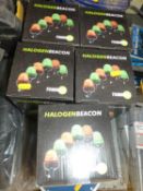A group of five Towmate halogen plant beacons (boxed)