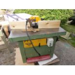 A Wilson 3 phase spindle moulder Approx 1/3 ton on pallet.Sold as seen, recently removed from