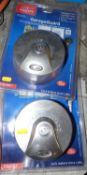 A pair of Squire Garage Guard locks