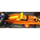 A Stag Tools 2-ton trolley jack in case