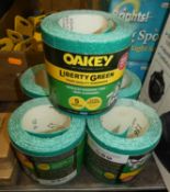 Five rolls of Oakey Liberty Green 40-grit sandpaper