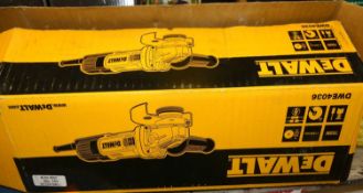 A Dewalt DWE4036 grinder