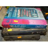 A 46-piece socket tray gift set, with a compression tester, a clamp, and a die set