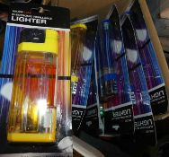 A box of electronic refillable lighters