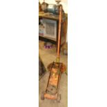 A trolley jack