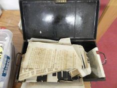 A collection of ephemera, to include a 19th century poster for a property auction sale, a smaller
