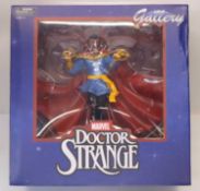 Diamond Select Toys Gallery Diorama Marvel PVC statue of Dr Strange, housed in a plastic-packed