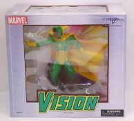 Diamond Select Toys Gallery Diorama of Marvel Vision PVC diorama, housed in a plastic-packed plastic