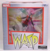 Diamond Select Toys Marvel Gallery PVC diorama of the Wasp, housed in a plastic-packed plastic