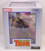 A Diamond Select Toys Gallery Diorama Marvel Classic series PVC diorama of Mighty Thor, housed in