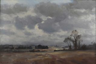 Marcus Ford (British, 1914-1989) - Near Halesworth, Suffolk, oil on canvas, signed 'MARCUS FORD'