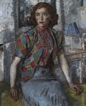 § Cathleen Mann (British, 1896-1959) - Portrait of a lady, oil on canvas, signed and dated 'CATHLEEN