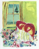 Chloë Cheese (British, b.1952) - Seaside at Night, lithograph in colours, signed and numbered '60/