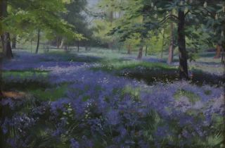 Charles Ernest Butler (British, 1864-1933) - Bluebells, oil on board, signed and dated 'C E.