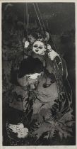 Constance Stubbs (British, 1927-2015) - Swinging (1986), etching and aquatint, artist's proof,