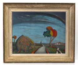 Noel Dennes (British, 1908-1988) - Autumn Landscape, oil on board, signed 'NOEL DENNES' lower
