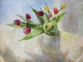 Tessa Newcomb (British, b.1955) - Morning Sun, oil on canvas, signed with initials and dated 'TN 25'
