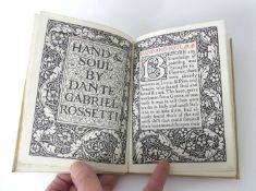 Rossetti, Dante Gabriel; Hand & Soul, Kelmscott Press, London, 1895, sold by Way and Williams of
