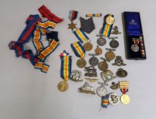 Group of three First World War II medal groups awarded to 36987 Private Ashlee, 071491 Corporal A.