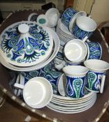 Mid 20th Century Portmeirion ' Monte Sol ' part tea and dinner service, designed by Susan Willis-
