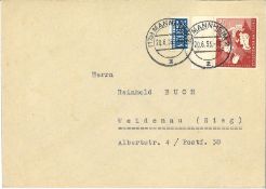 BRD 1952, linker Randstück.