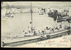 Frankreich, Ansichtskarte Nizza, gelaufen 1904 nach Deutsch Gabel (Böhmen).