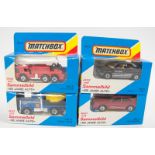 MATCHBOX-Spielzeugautos: MB 33 Renault 11 Turbo, MB 18 Fire Engine, MB 19 Cement Truck, MB 25 Audi