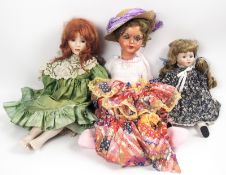 Lot Puppen und Zubehör aus Auflösung, verschiedene Marken, Modelle und Größen.