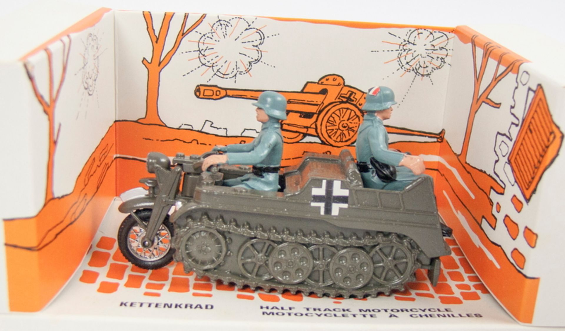 Britains 9780, Half Track Motor Cycle. Unbespielt in OVP. - Bild 2 aus 2