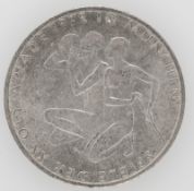 BRD 1972 D, 10 DM - Silbermünze "Olympische Spiele in 1972 in München". Erhaltung: ss.