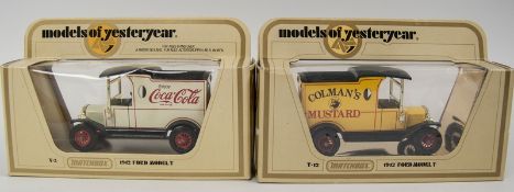 Matchbox "Models of Yesteryear" Modellautos aus Auflösung, dabei insgesamt 2 Stück in OVP.
