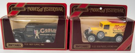 Matchbox "Models of Yesteryear" Modellautos aus Auflösung, dabei insgesamt 2 Stück in OVP.