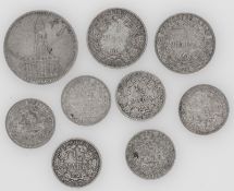 Lot Münzen aus dem deutschen Kaiserreich. Dazu 5 Reichsmark 1935 "Garnisonskirche". Silber.
