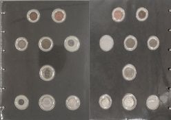 Deutschland, Münzalbum mit einer Münzsammlung vom dt. Kaiserreich, über Weimarer Republik, drittes