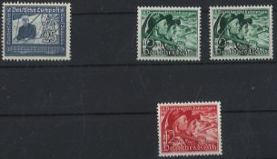 Deutsches Reich 1938, MiNr. 669 / 684-685, postfrisch.