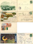 kleines Lot von 4 Postkarten, dt. Reich