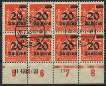 Deutsches Reich 1923, MiNr. 280 HAN, gestempelt. Falschstempel!